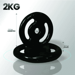 Anilha Emborrachada 2kg - Naturalfitness 