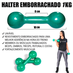 Par de Halter Emborrachado - 1kg
