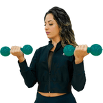 Par de Halter Emborrachado - 1kg