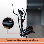 Elíptico E-2000 Consport – Cardio Silencioso com 16 Níveis de Resistência e Painel Digital