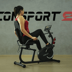 Bicicleta Ergométrica Horizontal H-1000 - Consport Connect Preta 