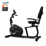 Bicicleta Ergométrica Horizontal H-1000 - Consport Connect Preta 
