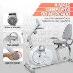 Bicicleta Horizontal H-1000 Connect Branca - Consport