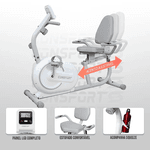 Bicicleta Horizontal H-1000 Connect Branca - Consport