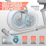 Bicicleta Horizontal H-1000 Connect Branca - Consport