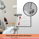Bicicleta Vertical V-1000 Connect - Branca - Consport