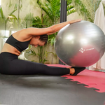 Bola Suíça para Pilates e Ginástica - 65cm - Cinza