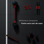 Kit de Musculação Ajustável 6 em 1 – Completo, Seguro e Versátil para Treinar Todo o Corpo em Casa 20kg| Consport