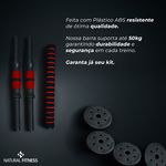 Kit de Musculação Ajustável 6 em 1 – Completo, Seguro e Versátil para Treinar Todo o Corpo em Casa 20kg| Consport
