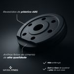 Kit Halteres Ajustáveis 6 em 1 com Barra e Anilhas Treino em Casa 10kg | Consport