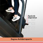 Simulador de Escada Profissional Consport para Academia com Painel Digital e Apoio Anatômico