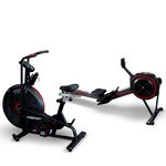 Kit Cardio Profissional Air Remo + Air Bike – Alta Intensidade, Estrutura Robusta e Treino de Corpo Inteiro | Consport