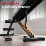 Banco Supino Regulável Banqueta Musculação 5x1 Multifuncional Consport