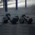 Par de Dumbbell Sextavado Pintado - 28kg