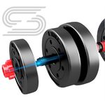 Kit 6 em 1 - Dumbbells, Barras e Kettlebell
