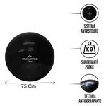 Kit Bola de Pilates Bola Suiça 75cm