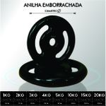Anilha Emborrachada 1kg - Naturalfitness