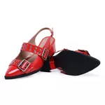 Slingback Julieta Vermelho Verniz