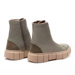 Bota Karen couro legítimo Verde