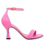 Sandalía Gisele salto taça 6cm bico redondo Rosa danone