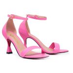 Sandalía Gisele salto taça 6cm bico redondo Rosa danone
