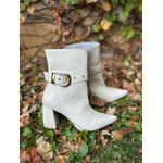 Bota Helô couro legítimo Off white