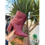 Bota Helô couro legítimo Marsala