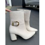 Bota Helô couro legítimo Off white