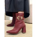 Bota Helô couro legítimo Marsala