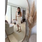 Tênis Samantha Branco com Caramelo