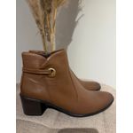 Bota Feminina Ana Soft Cano Curto Pelica Mocha mousse