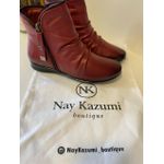 Bota Feminina Mary Soft Cano Curto Marsala