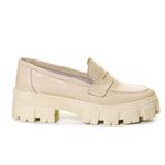 Mocassim tratorado couro legítimo Off White