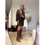 Bota Inaê Marrom Chocolate em Couro legítimo 