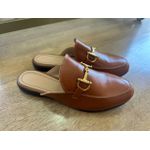 Mule feminino em couro Legítimo caramelo 