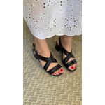 Sandália Míriam Salto Bloco Preta