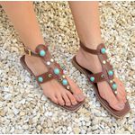 Flat Rebeca Azul Turquesa