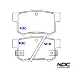 Pastilha Freio Civic 02-01/ New Civic 06/Accord 93/98