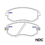 Pastilha Freio Forester 2.0 16V 02/11 Forester 2.5 16V 02/11
