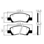 N57379ECO - ECO1660 PASTILHA FREIO
