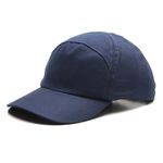 BONÉ EM BRIM PESADO AZUL COM CASQUETE E REGULADOR PLÁSTICO