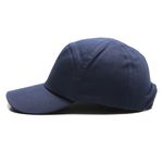 BONÉ EM BRIM PESADO AZUL COM CASQUETE E REGULADOR PLÁSTICO