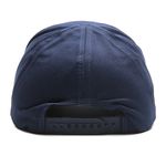 BONÉ EM BRIM PESADO AZUL COM CASQUETE E REGULADOR PLÁSTICO