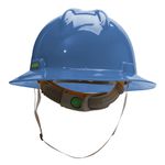 CAPACETE ABA TOTAL COM CARNEIRA PLÁSTICA E JUGULAR TÊXTIL AZUL BIC V-GARD