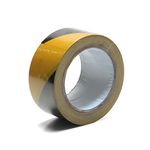FITA PARA DEMARCAÇÃO DE SOLO PRETO E AMARELO 48 MM X 30 M