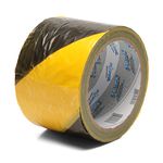 FITA ZEBRADA PRETO E AMARELO 70 MM X 150 M 700.00085