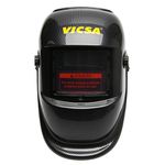 MÁSCARA DE SOLDA COM ESCURECIMENTO AUTOMÁTICO DE 9 À 13 GRAUS, CARNEIRA PLÁSTICA E CATRACA OPTECH VIC34623