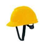 CAPACETE ABA FRONTAL COM CARNEIRA E JUGULAR TÊXTIL AMARELO H-700