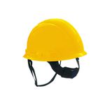 CAPACETE ABA FRONTAL COM CARNEIRA E JUGULAR TÊXTIL AMARELO H-700