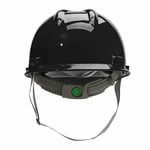 CAPACETE ABA FRONTAL COM CARNEIRA PLÁSTICA E JUGULAR TÊXTIL PRETO V-GARD